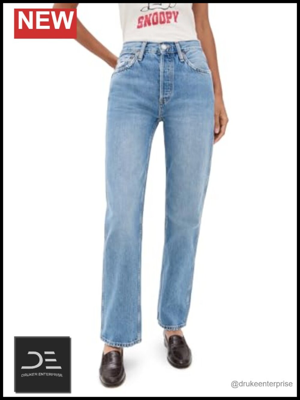 High Rise Rigid Loose Jean Heavyweight Denim 5-Pocket